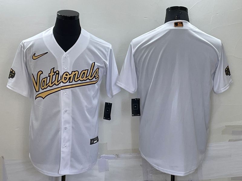 Men Washington Nationals Blank White 2022 All Star Nike MLB Jersey->st.louis cardinals->MLB Jersey